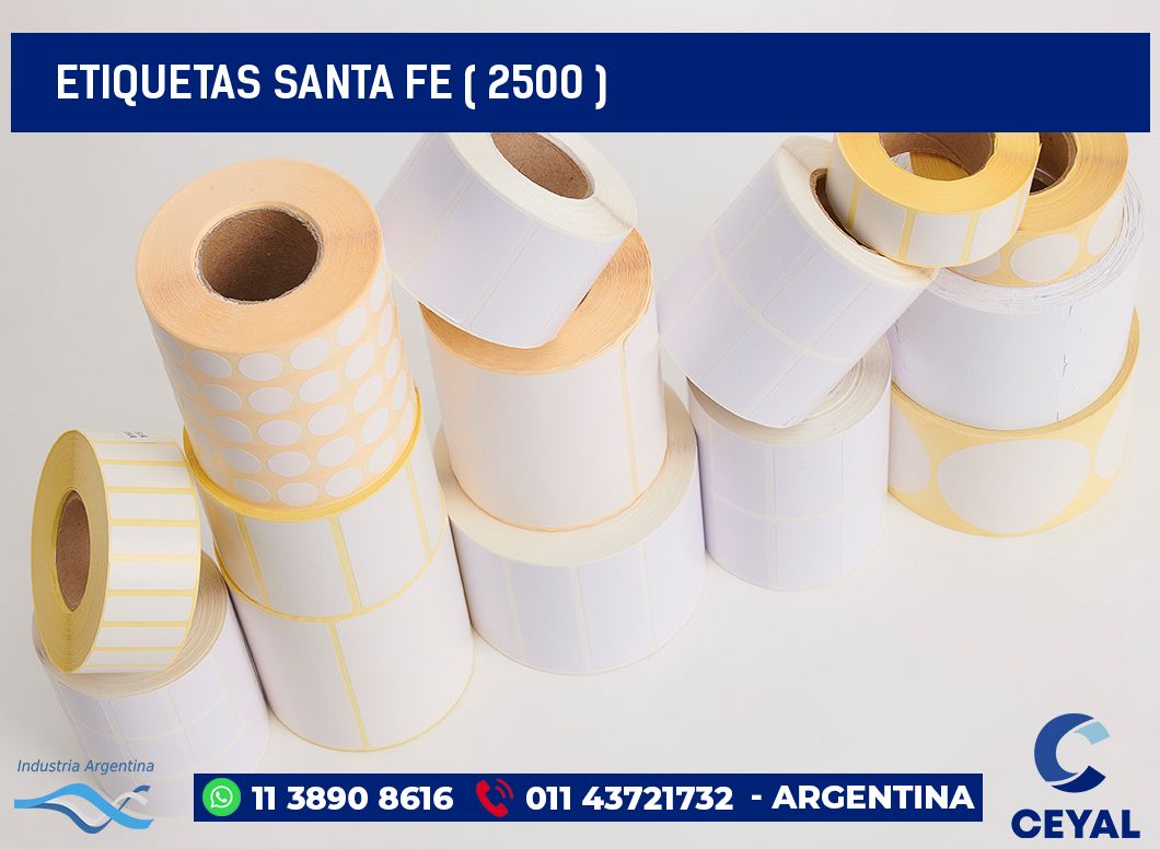 ETIQUETAS SANTA FE ( 2500 )