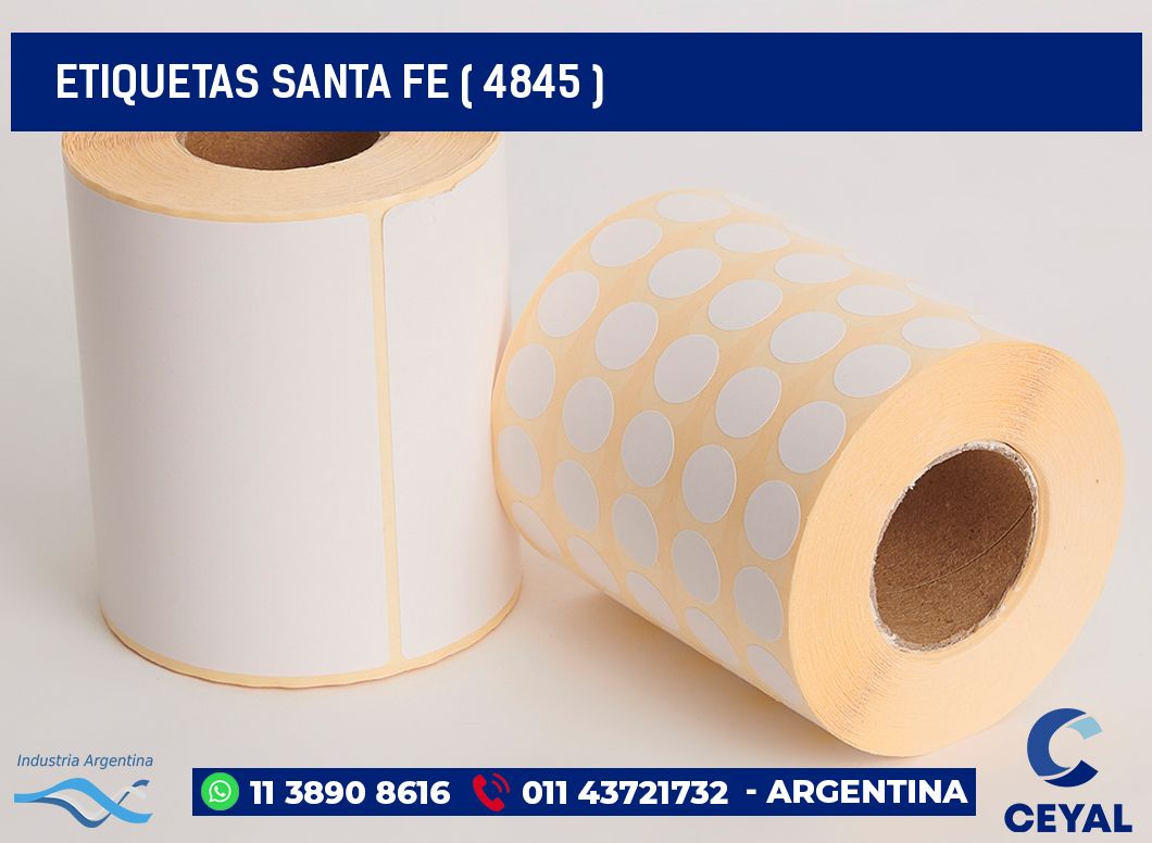 ETIQUETAS SANTA FE ( 4845 )