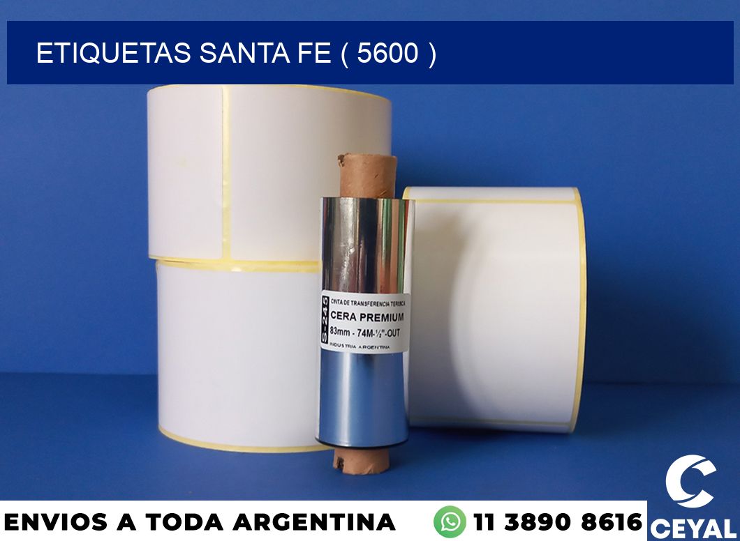 ETIQUETAS SANTA FE ( 5600 )