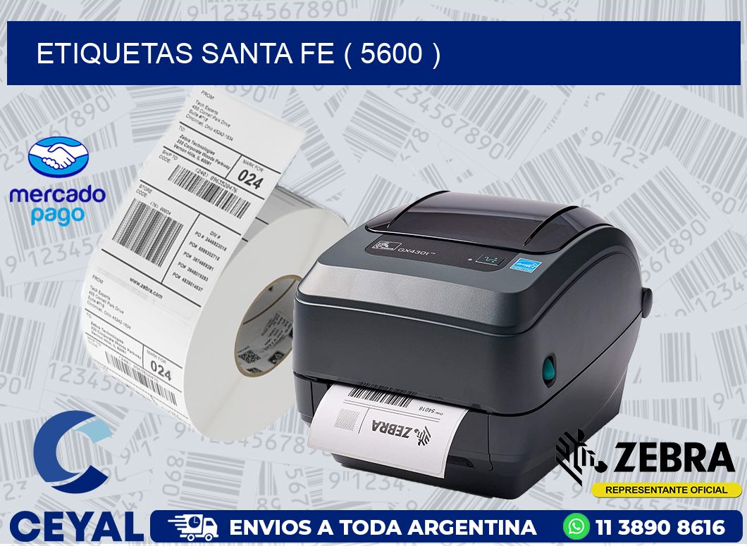 ETIQUETAS SANTA FE ( 5600 )