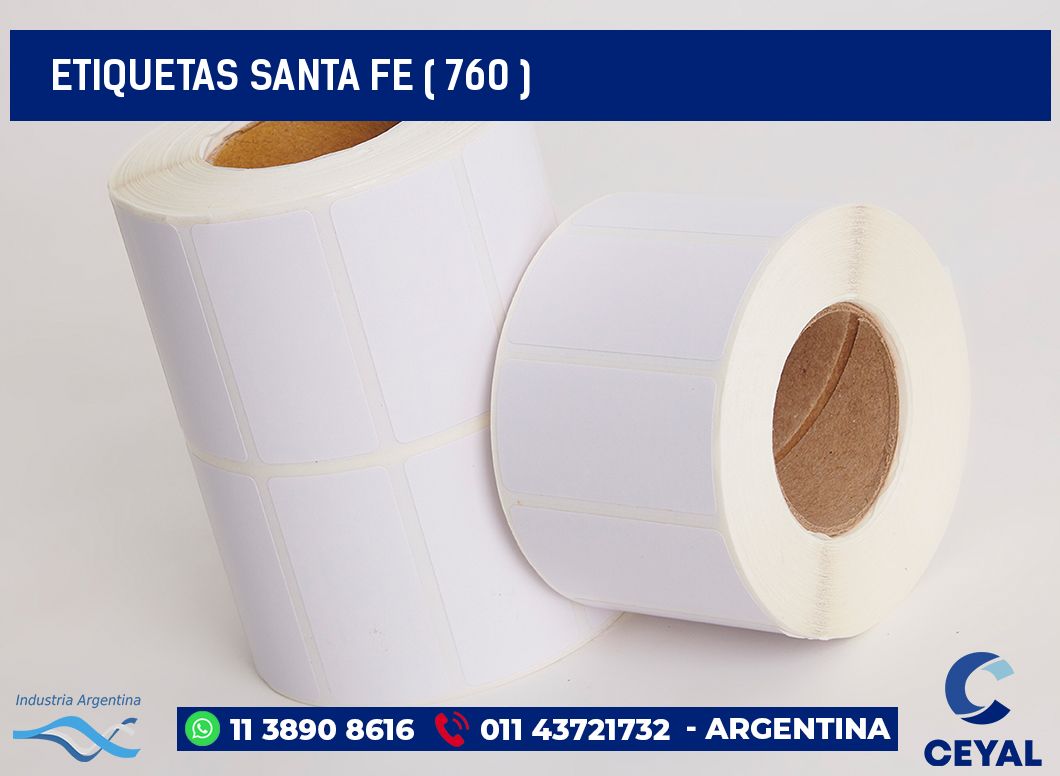 ETIQUETAS SANTA FE ( 760 )