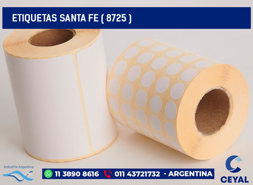 ETIQUETAS SANTA FE ( 8725 )