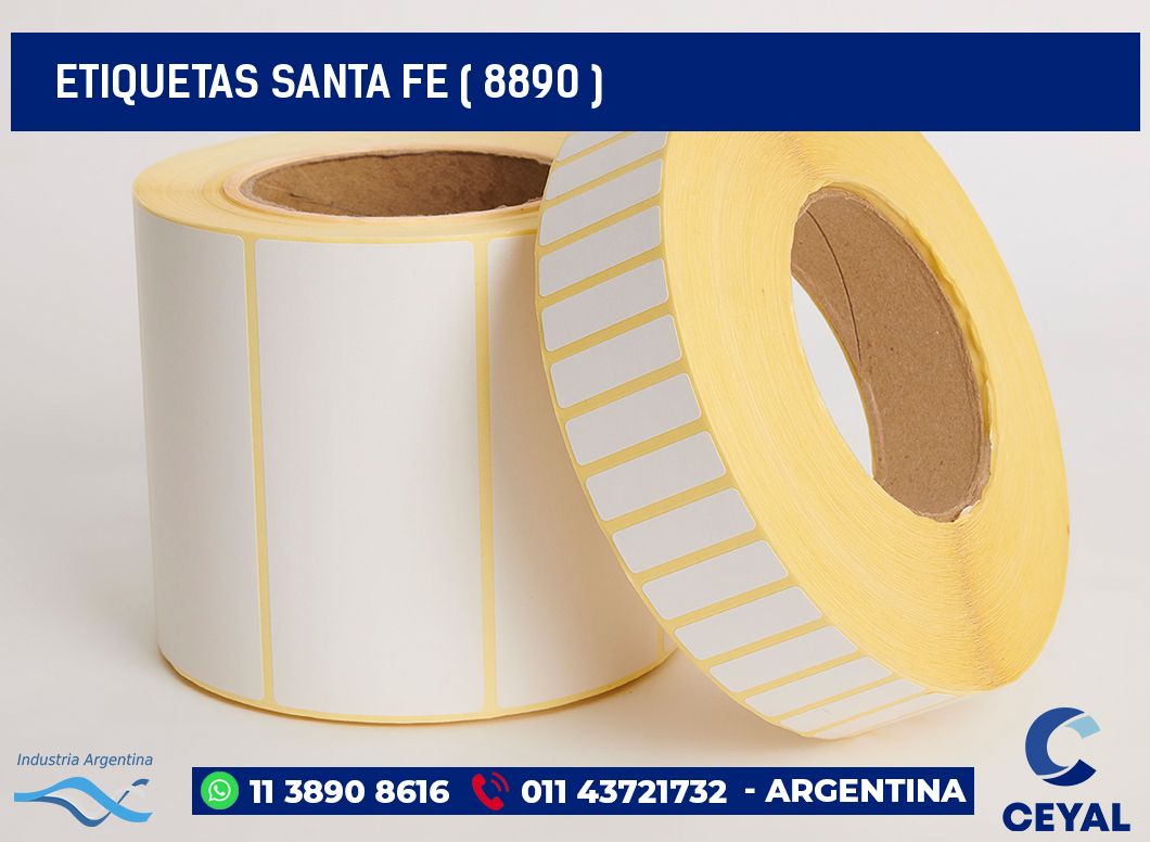 ETIQUETAS SANTA FE ( 8890 )