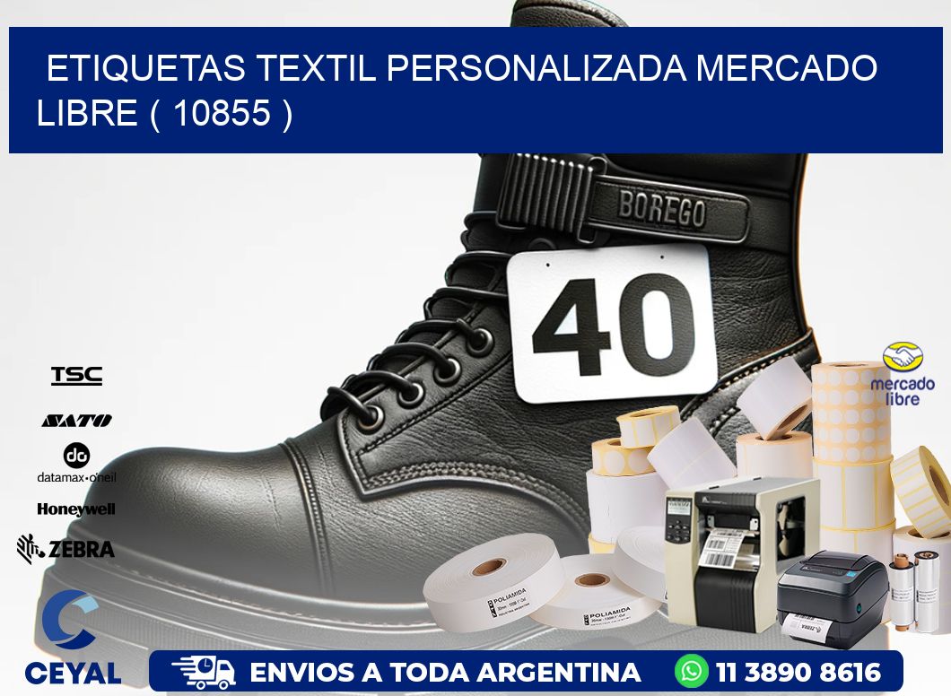 ETIQUETAS TEXTIL PERSONALIZADA MERCADO LIBRE ( 10855 )