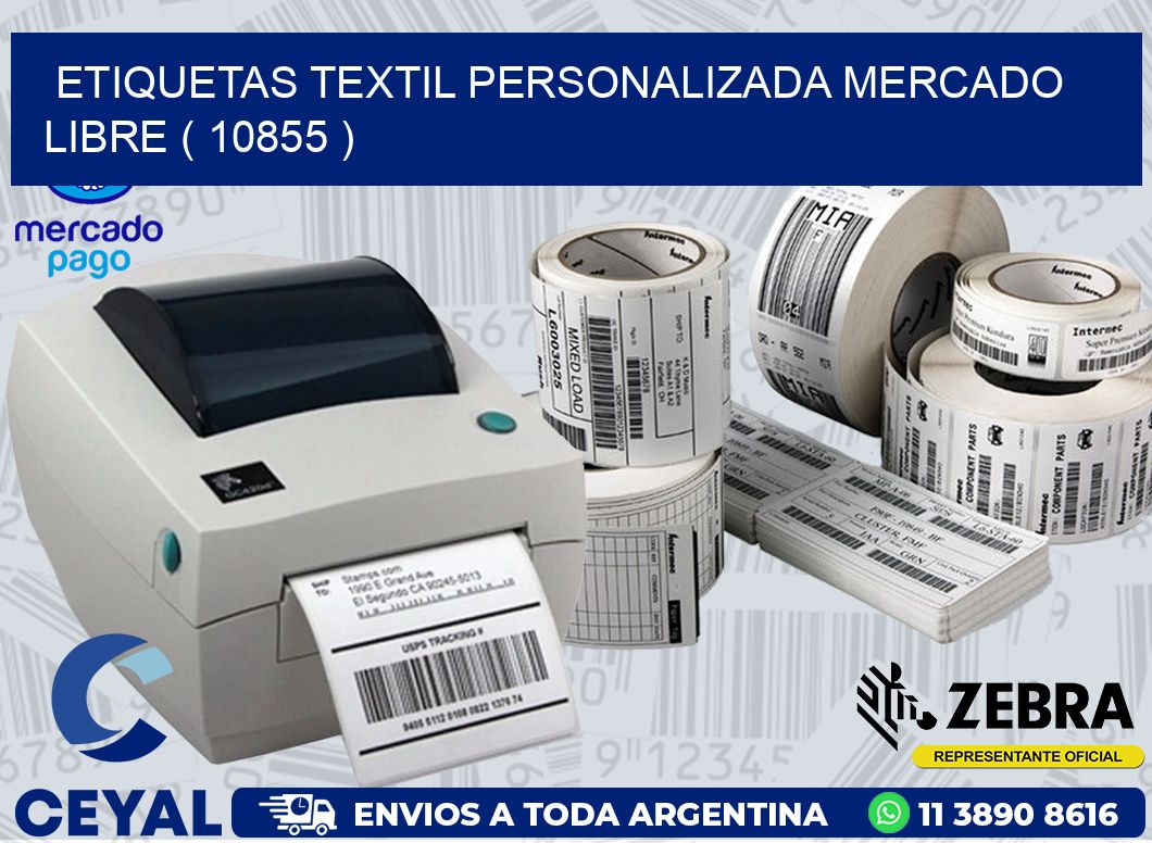 ETIQUETAS TEXTIL PERSONALIZADA MERCADO LIBRE ( 10855 )