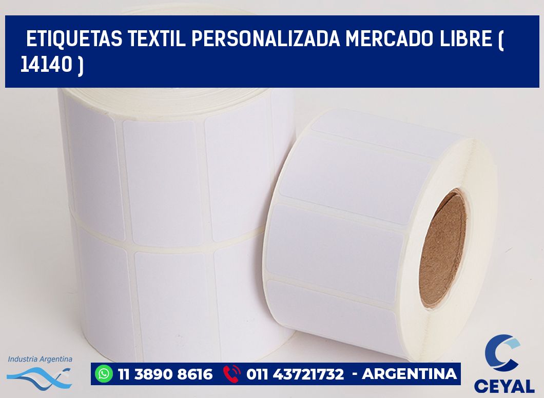 ETIQUETAS TEXTIL PERSONALIZADA MERCADO LIBRE ( 14140 )