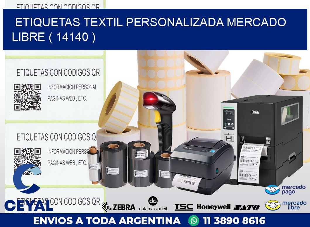 ETIQUETAS TEXTIL PERSONALIZADA MERCADO LIBRE ( 14140 )