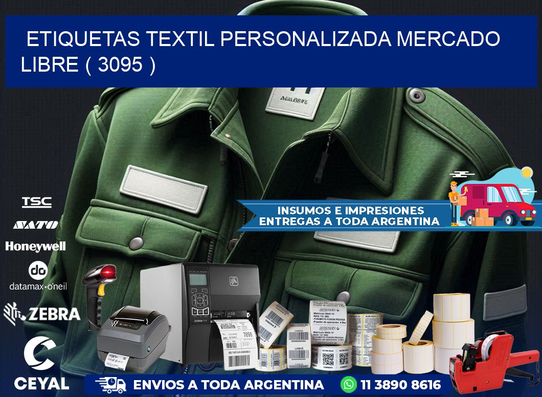 ETIQUETAS TEXTIL PERSONALIZADA MERCADO LIBRE ( 3095 )