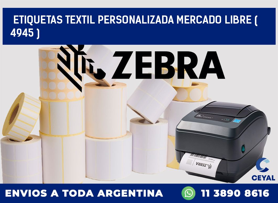 ETIQUETAS TEXTIL PERSONALIZADA MERCADO LIBRE ( 4945 )