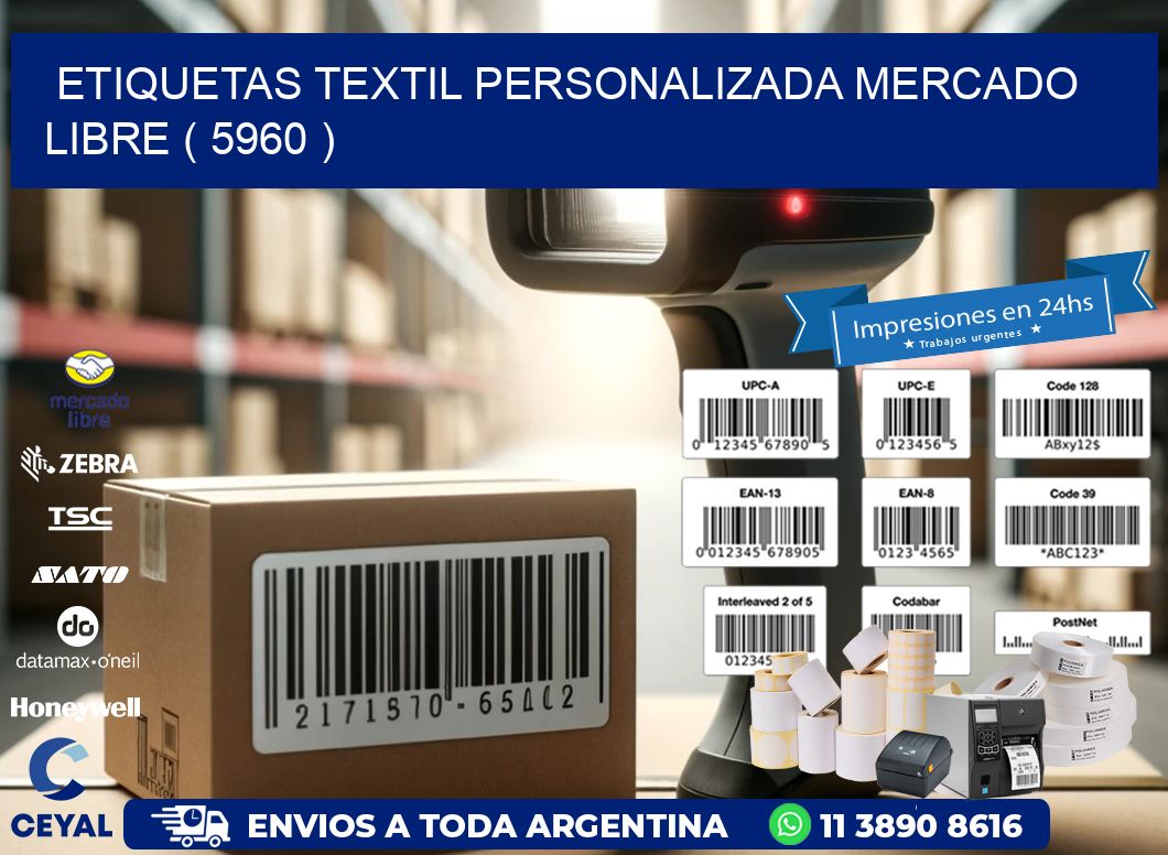 ETIQUETAS TEXTIL PERSONALIZADA MERCADO LIBRE ( 5960 )