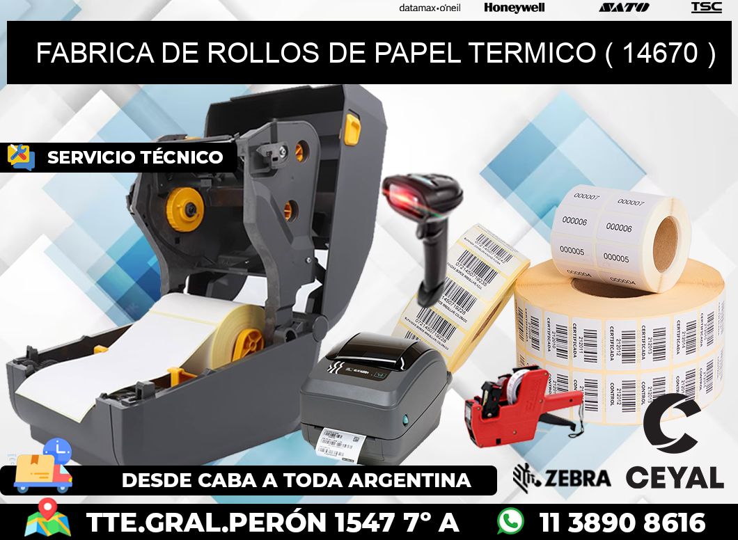 FABRICA DE ROLLOS DE PAPEL TERMICO ( 14670 )