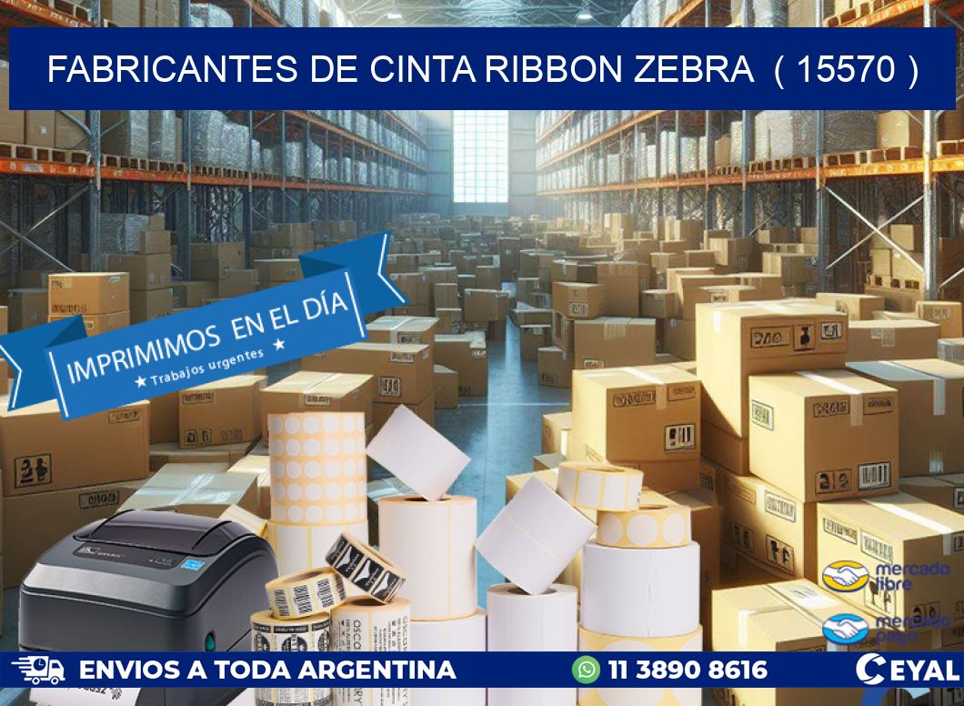 FABRICANTES DE CINTA RIBBON ZEBRA  ( 15570 )