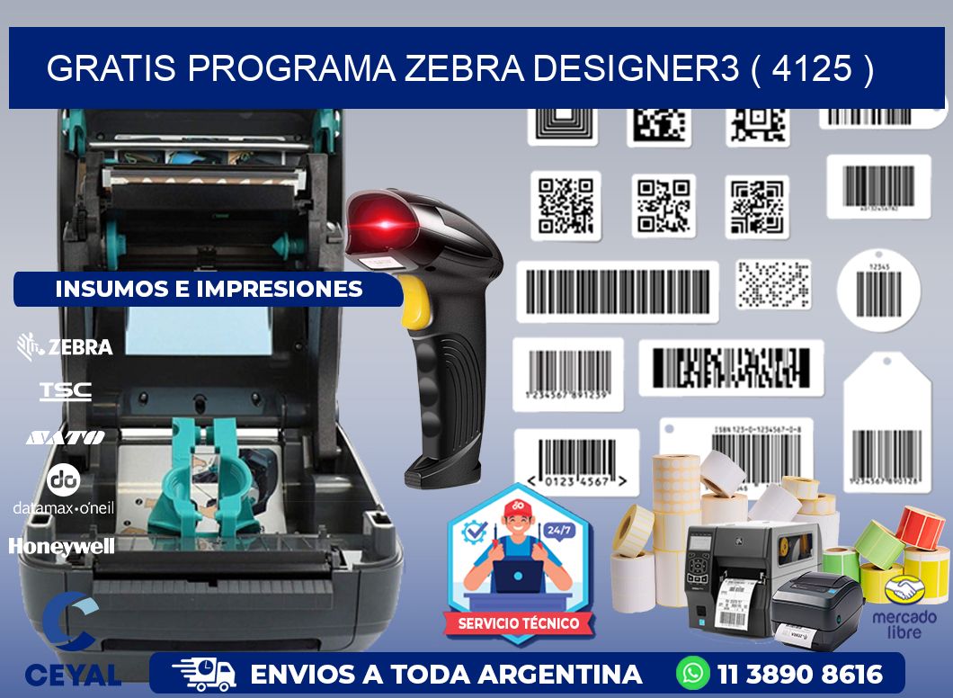 GRATIS PROGRAMA ZEBRA DESIGNER3 ( 4125 )