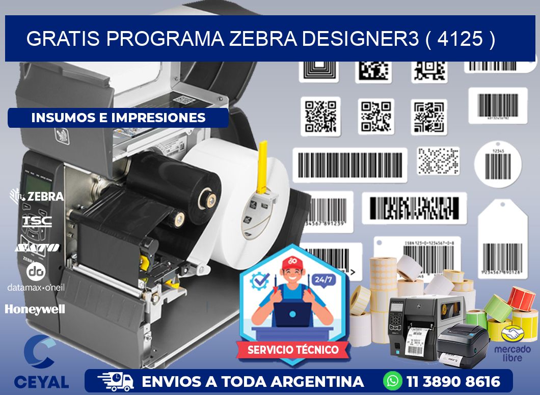 GRATIS PROGRAMA ZEBRA DESIGNER3 ( 4125 )