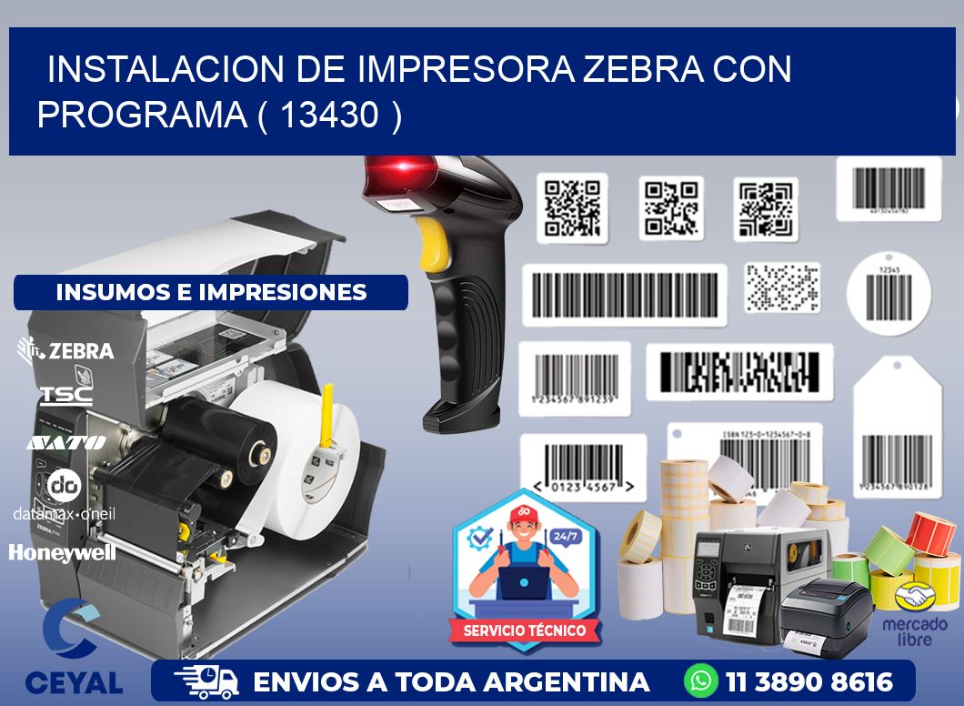 INSTALACION DE IMPRESORA ZEBRA CON PROGRAMA ( 13430 )