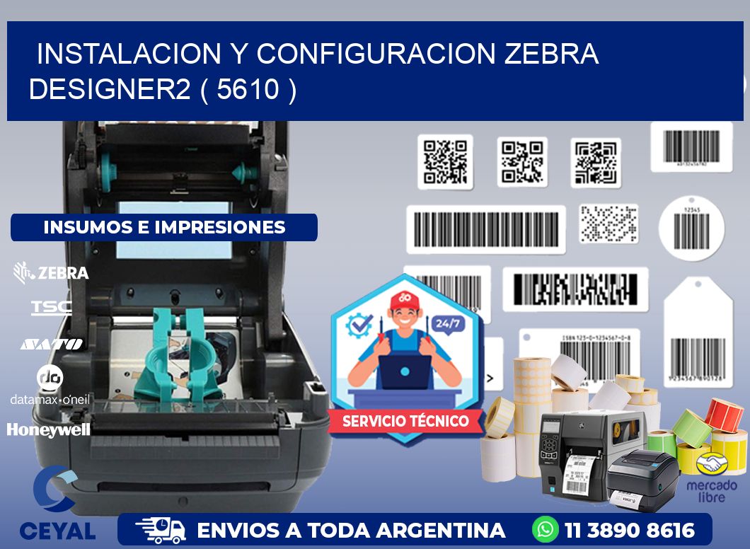 INSTALACION Y CONFIGURACION ZEBRA DESIGNER2 ( 5610 )