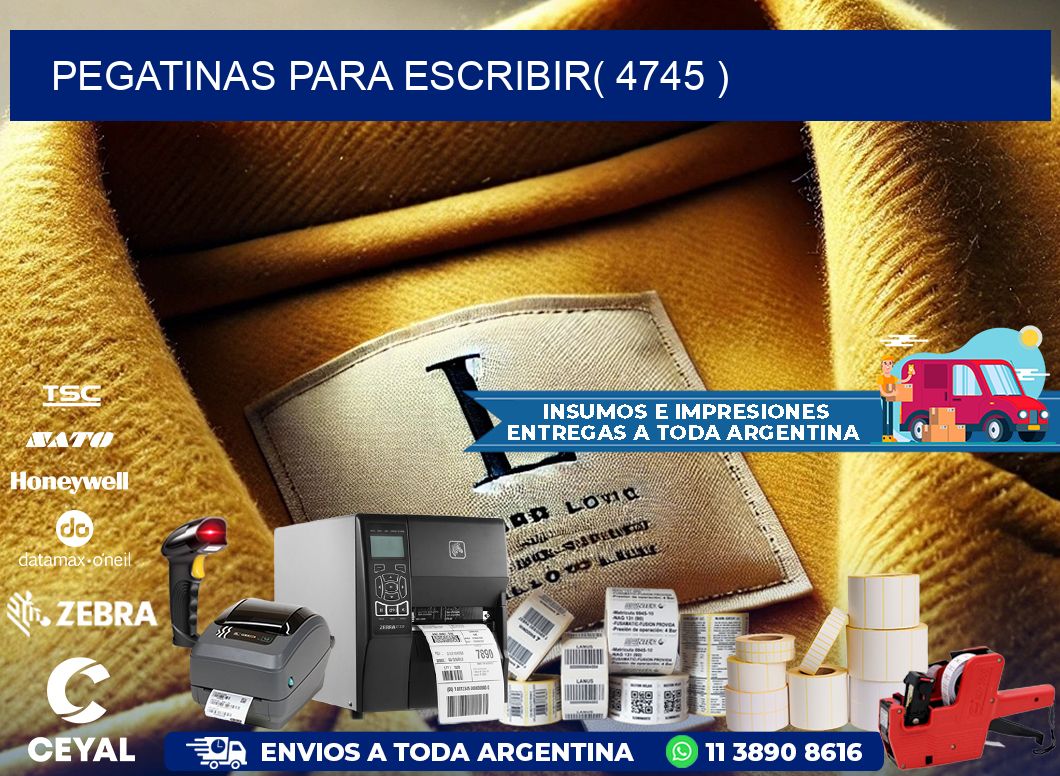 PEGATINAS PARA ESCRIBIR( 4745 )