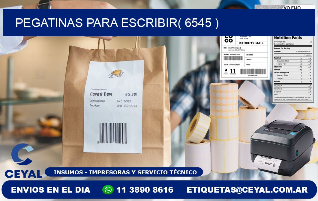 PEGATINAS PARA ESCRIBIR( 6545 )