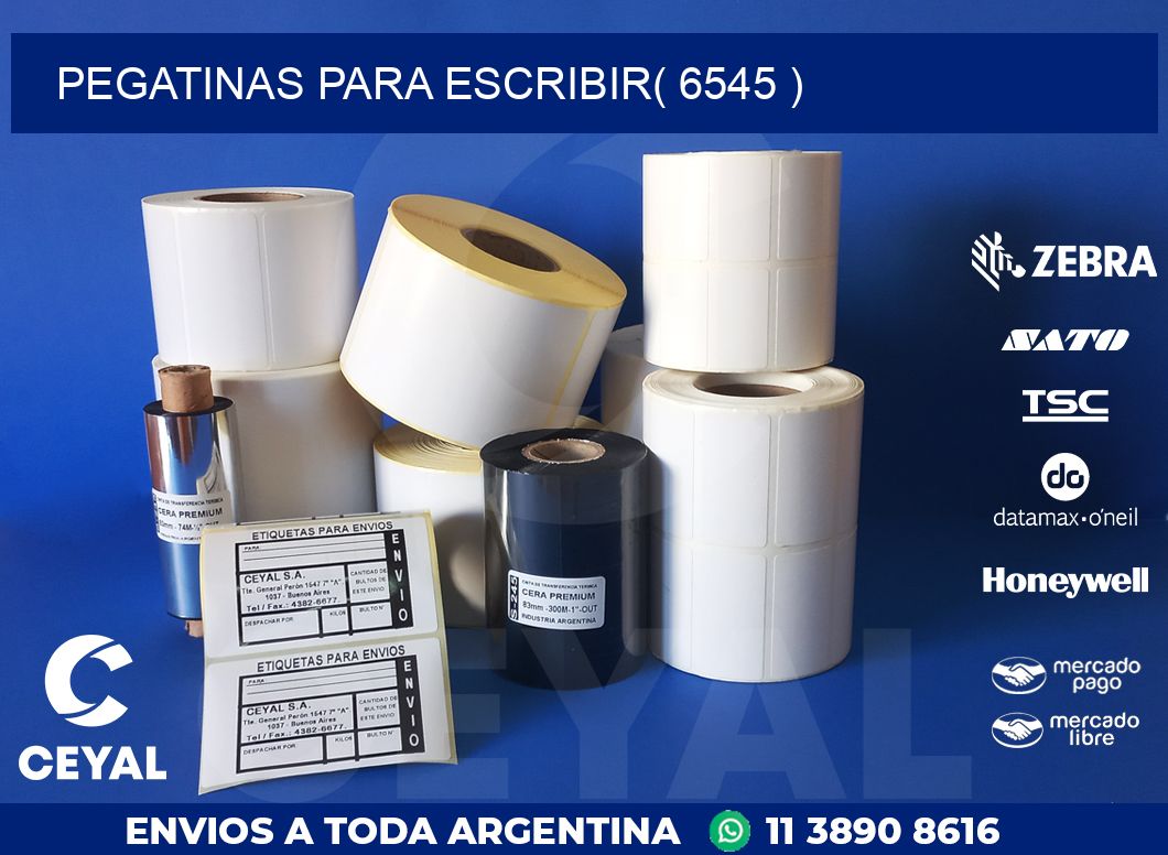 PEGATINAS PARA ESCRIBIR( 6545 )