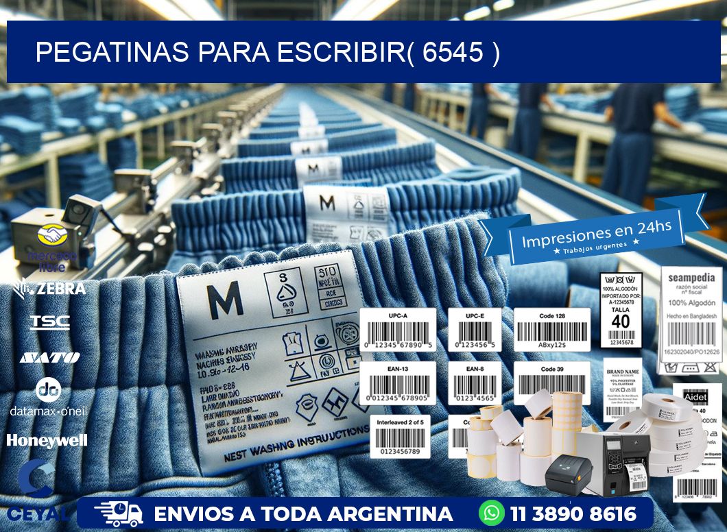 PEGATINAS PARA ESCRIBIR( 6545 )