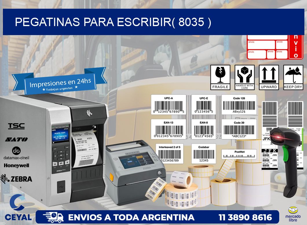 PEGATINAS PARA ESCRIBIR( 8035 )