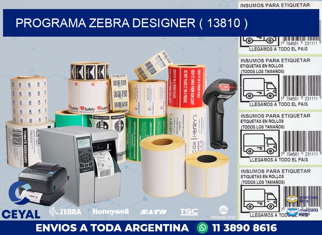 PROGRAMA ZEBRA DESIGNER ( 13810 )