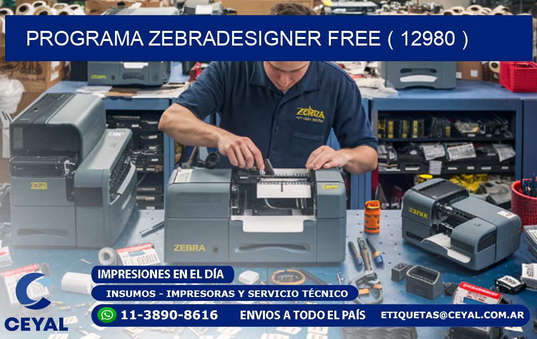 PROGRAMA ZEBRADESIGNER FREE ( 12980 )