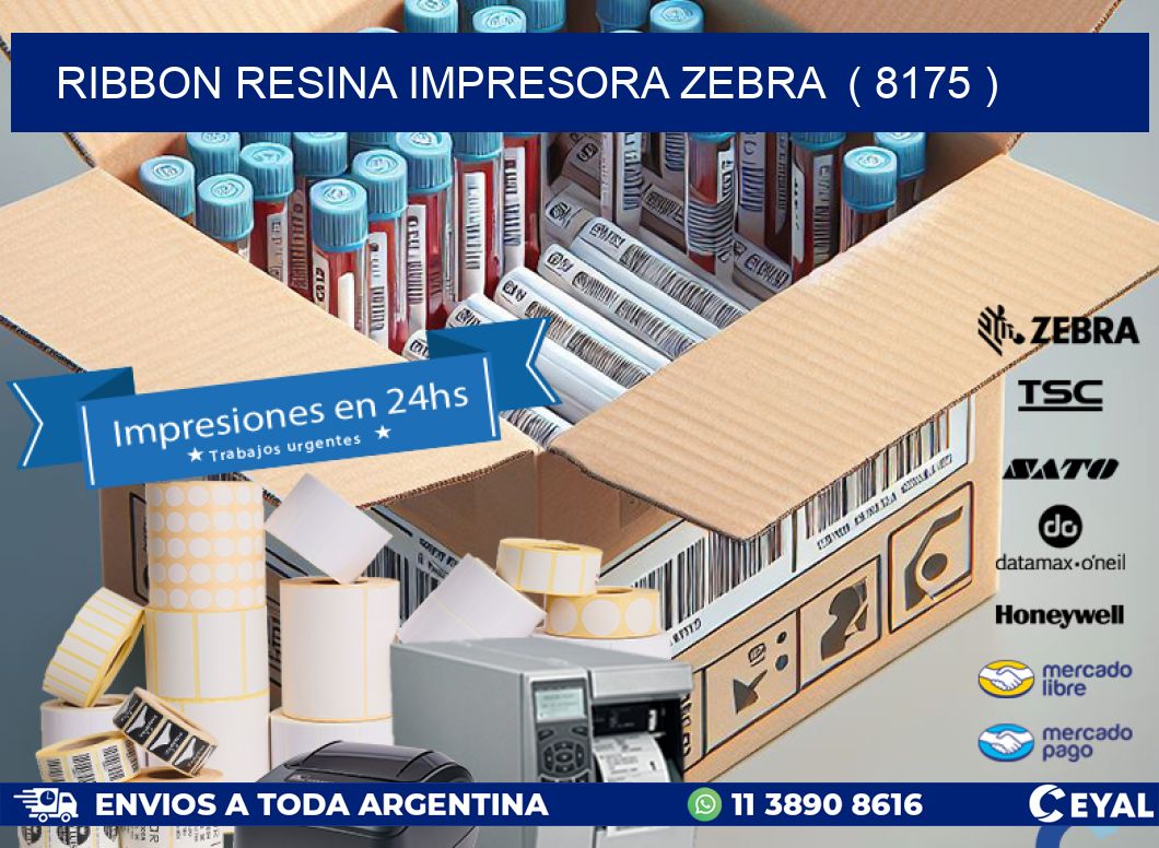 RIBBON RESINA IMPRESORA ZEBRA  ( 8175 )