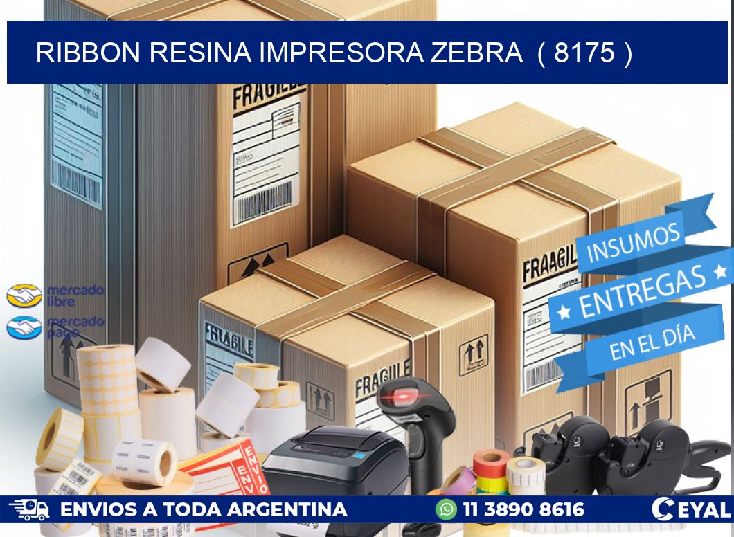 RIBBON RESINA IMPRESORA ZEBRA  ( 8175 )