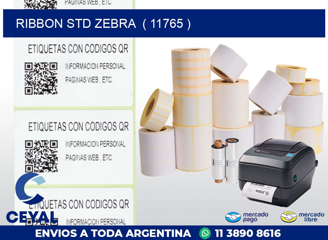 RIBBON STD ZEBRA  ( 11765 )