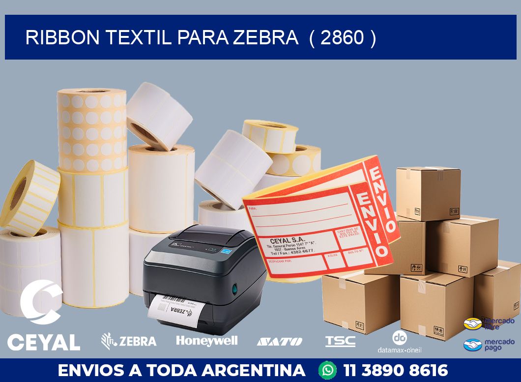 RIBBON TEXTIL PARA ZEBRA  ( 2860 )