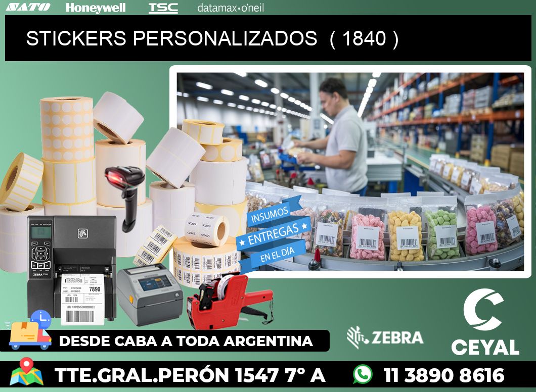 STICKERS PERSONALIZADOS  ( 1840 )