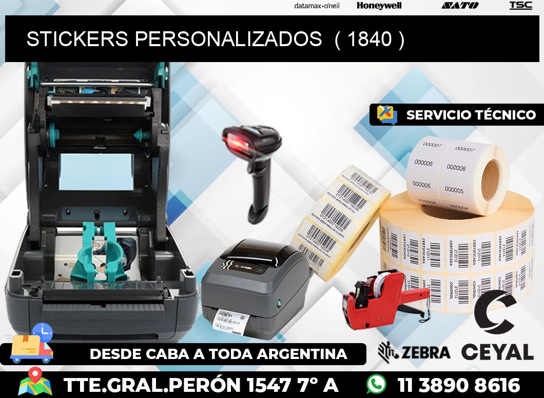 STICKERS PERSONALIZADOS  ( 1840 )