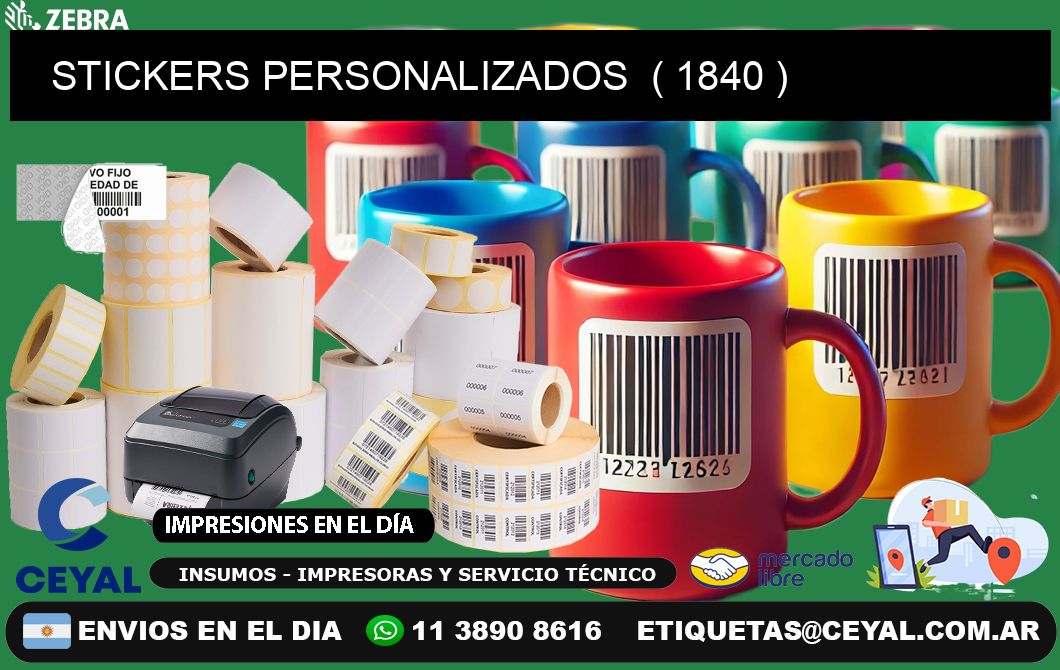 STICKERS PERSONALIZADOS  ( 1840 )