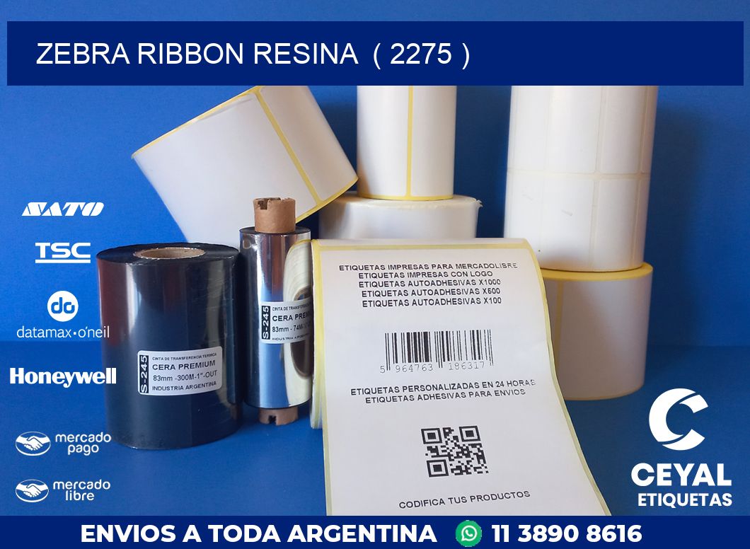 ZEBRA RIBBON RESINA  ( 2275 )