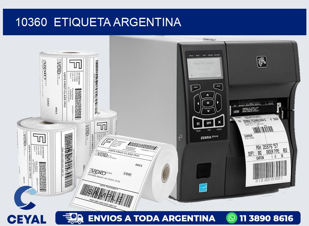 10360  ETIQUETA ARGENTINA