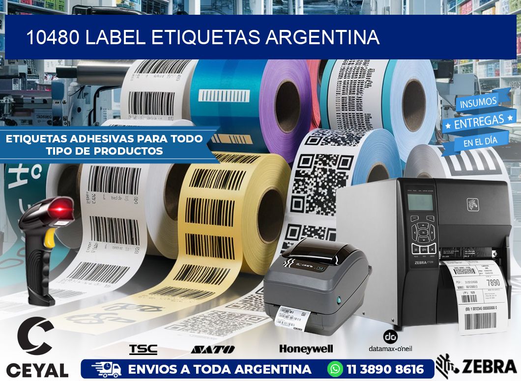 10480 LABEL ETIQUETAS ARGENTINA