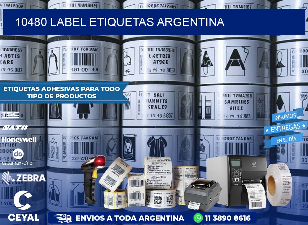 10480 LABEL ETIQUETAS ARGENTINA