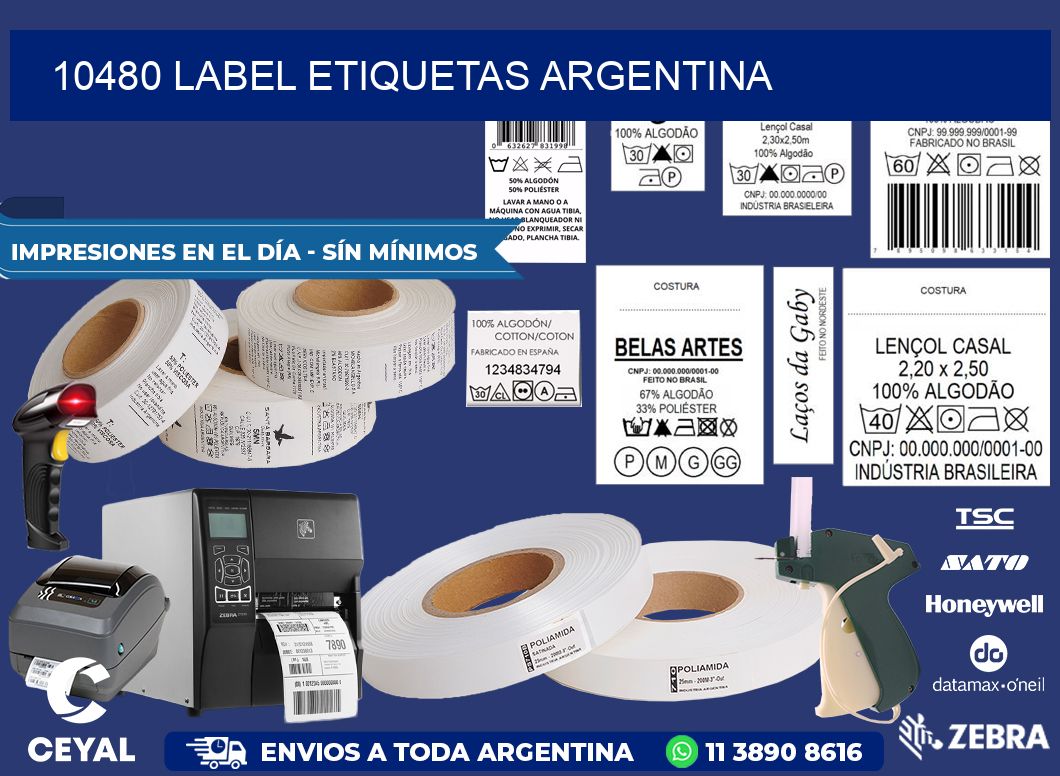 10480 LABEL ETIQUETAS ARGENTINA