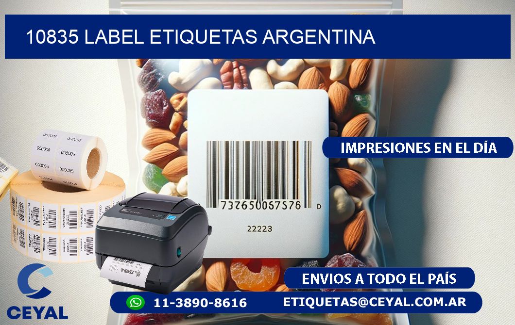 10835 LABEL ETIQUETAS ARGENTINA