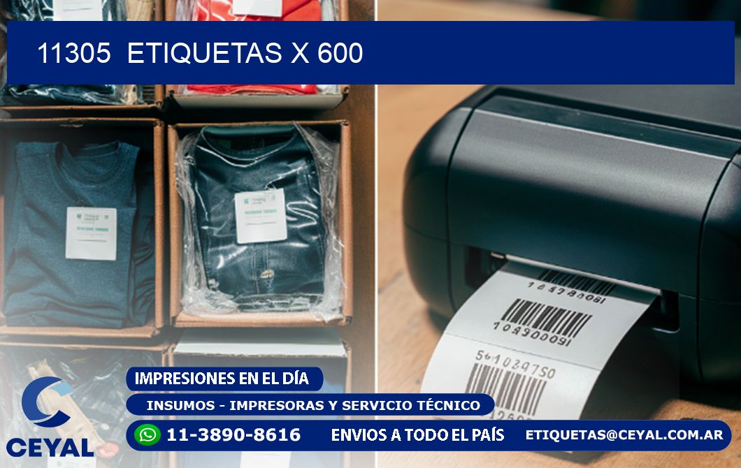 11305  ETIQUETAS X 600