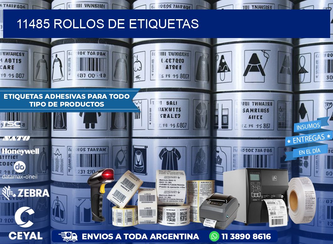 11485 ROLLOS DE ETIQUETAS