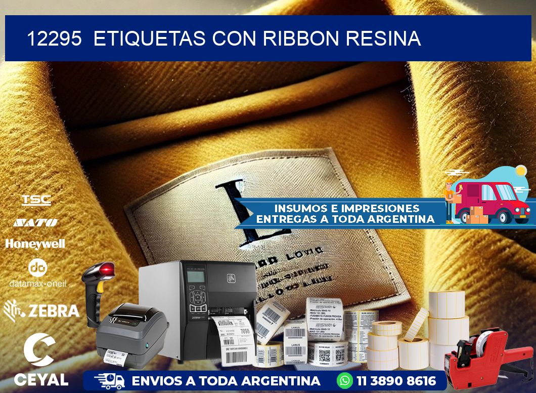 12295  ETIQUETAS CON RIBBON RESINA