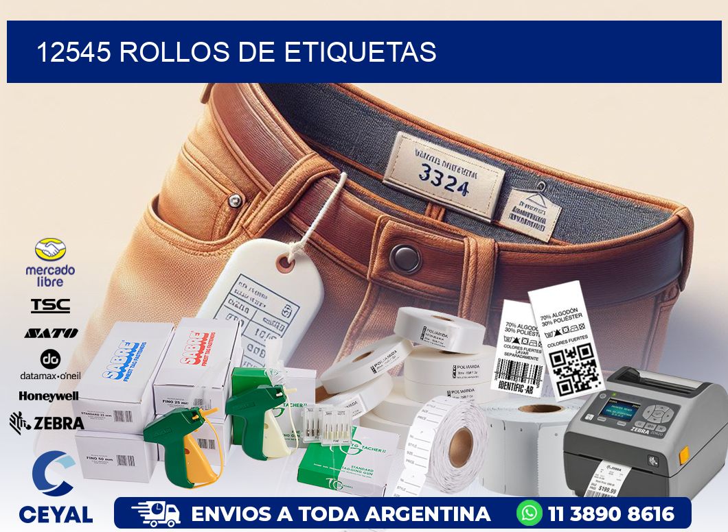 12545 ROLLOS DE ETIQUETAS