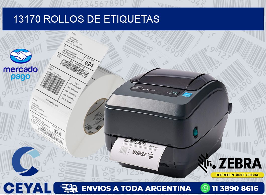 13170 ROLLOS DE ETIQUETAS