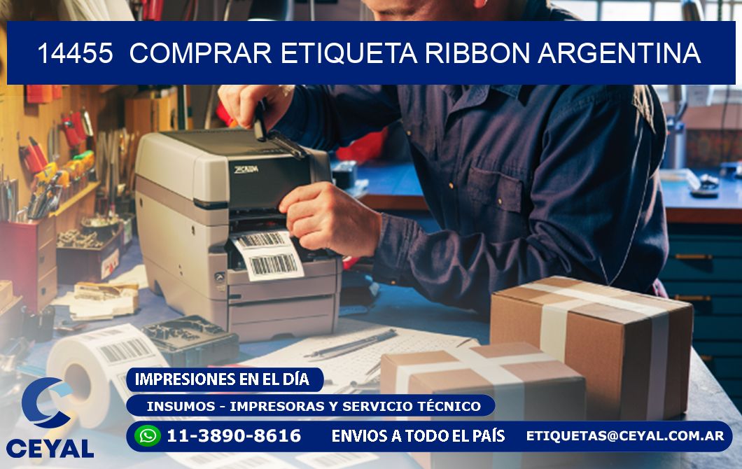 14455  COMPRAR ETIQUETA RIBBON ARGENTINA