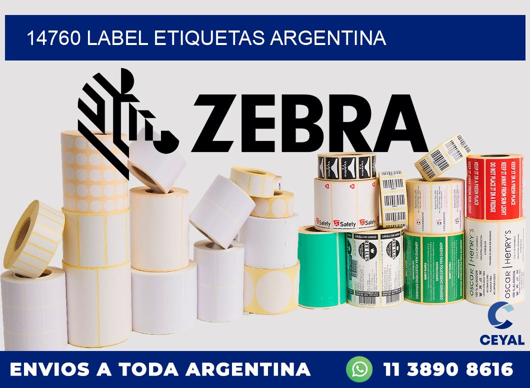 14760 LABEL ETIQUETAS ARGENTINA