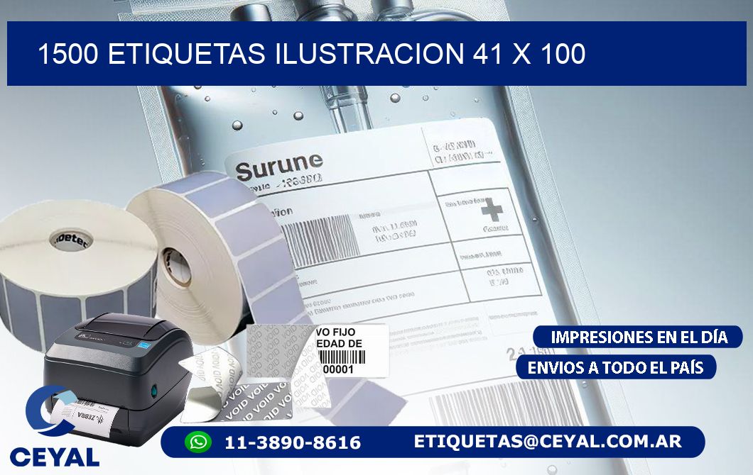 1500 ETIQUETAS ILUSTRACION 41 x 100