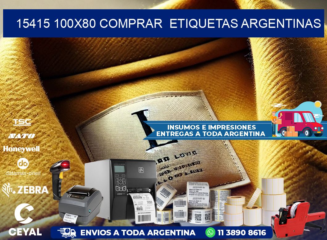 15415 100X80 COMPRAR  ETIQUETAS ARGENTINAS