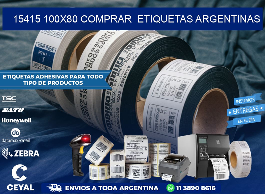 15415 100X80 COMPRAR  ETIQUETAS ARGENTINAS